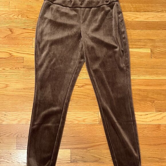 Wonderly Brown Corduroy Flat Front Slim Leg Legging NWT MSRP $49.50 Womens Large - Picture 5 of 8